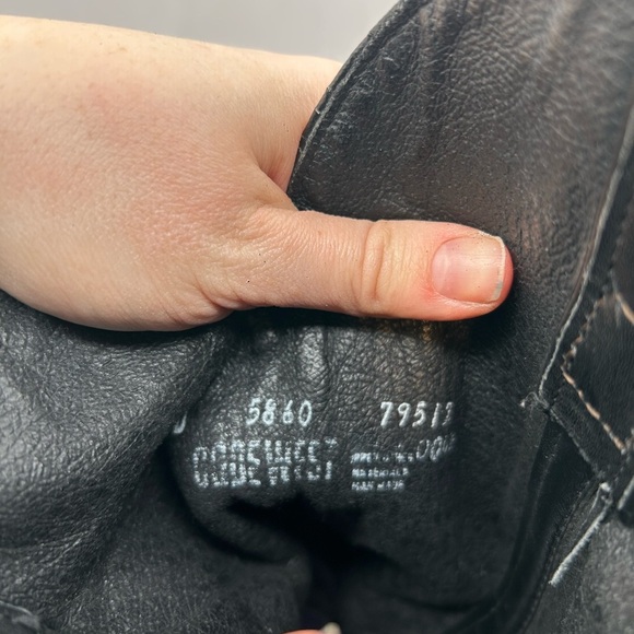 Code West women’s black Leather Cowgirl boots Toe Guard 9.5 D USA Vintage - Picture 16 of 16